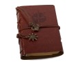 Notes Podróżnika retro vintage brązowy