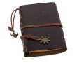 Notes Podróżnika retro vintage ciemny brąz