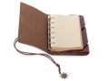 Notes Podróżnika retro vintage ciemny brąz