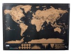 Mapa świata zdrapka dla podróżnika 82,5cm x 59,4cm