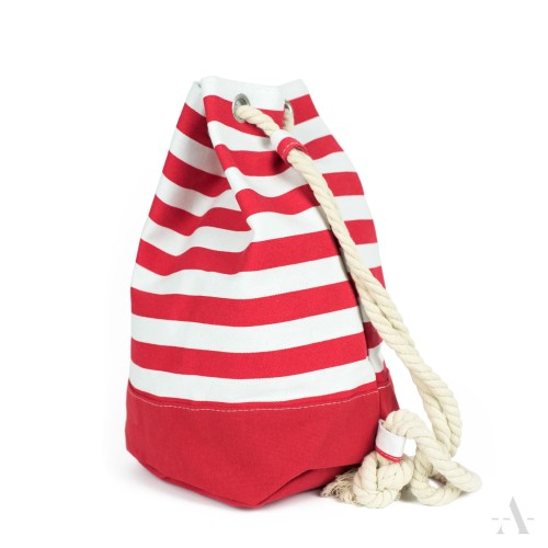 Worek/ Plecak Ahoj Przygodo czerwone pasy 40 CM