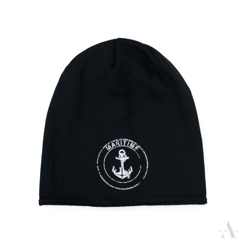 Czapka zimowa Podróż Morska czarna unisex