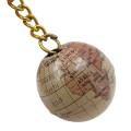 Brelok globus na metalowym kółku kula 9cm
