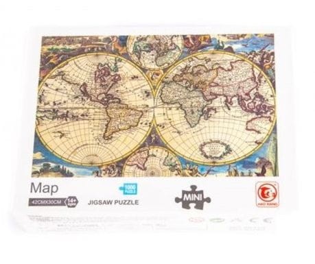 Puzzle edukacyjne mapa świata 1000EL MINI 