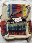 Plecak torba Hemp z Konopii Tie-dye z Klapą, handmade
