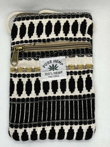 Portfel/ Saszetka podróżna Pure Hemp czarno złota