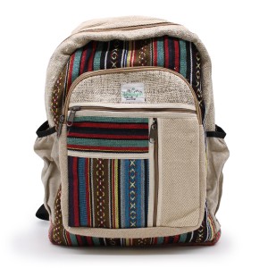 Plecak z Konopii i Bawełny - Suwaki, Nepal, Handmade