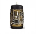 Świeca Europa Travel czarna ręcznie zdobiona 15cm